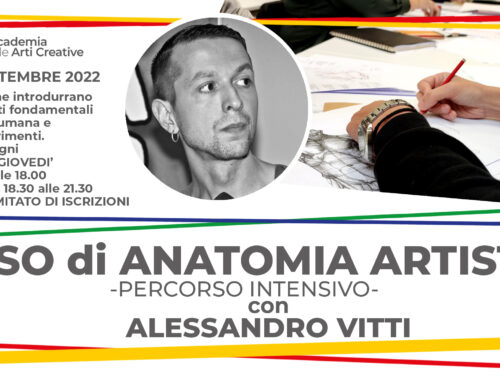 A SETTEMBRE ARRIVA IL CORSO DI ANATOMIA ARTISTICA INTENSIVO con ALESSANDRO VITTI!