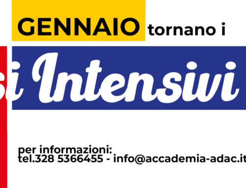 a GENNAIO tornano i CORSI INTENSIVI ADAC