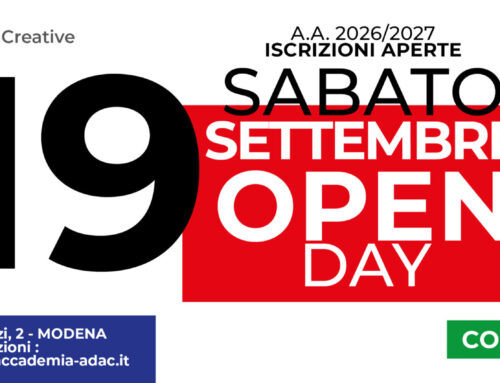 ADAC OPEN DAY – SABATO 19 SETTEMBRE – ISCRIZIONI A.A. 2026/27